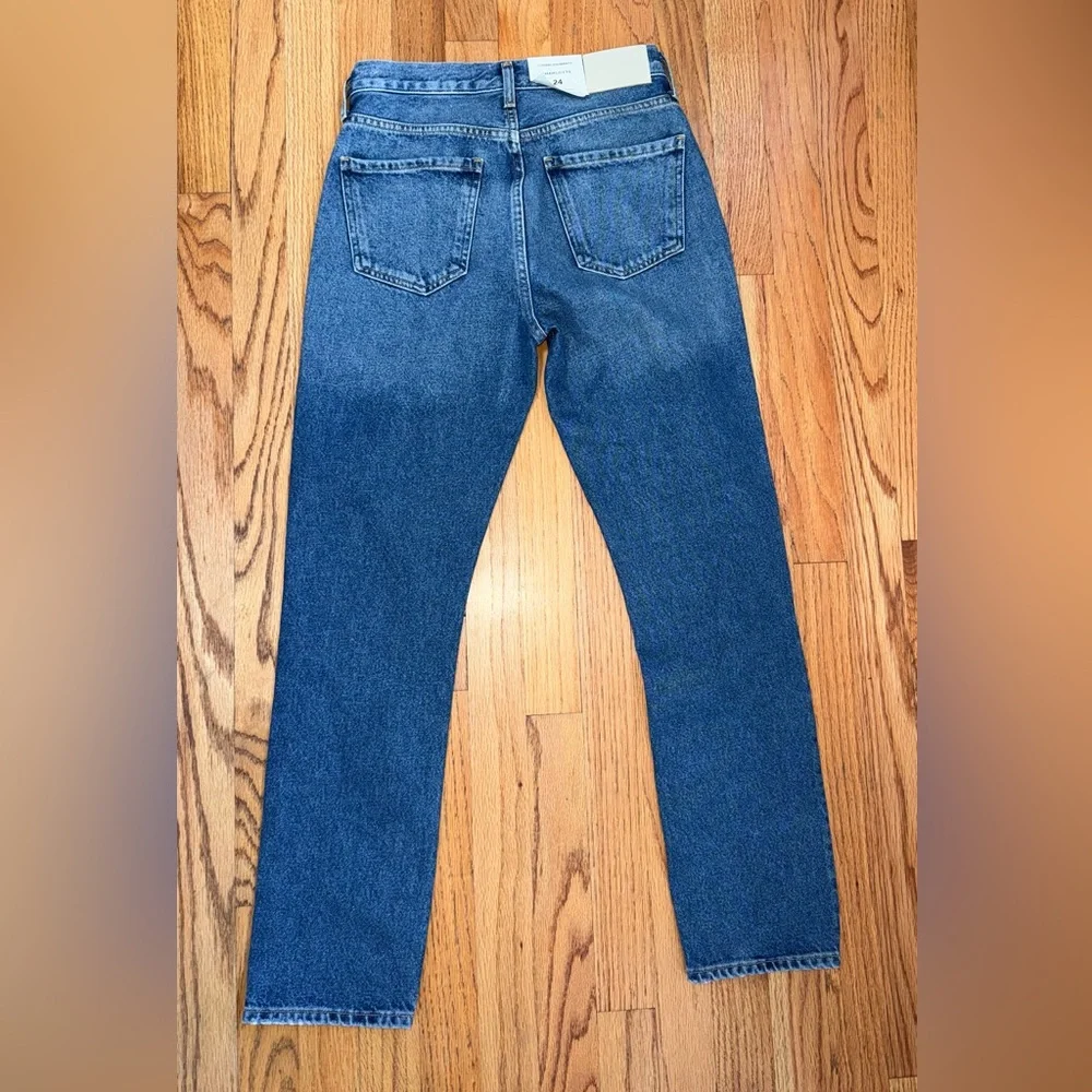 CITIZENS OF HUMANITY Blue Charlotte  High rise Straight-Leg Jeans size 24 NWT - Picture 5 of 8